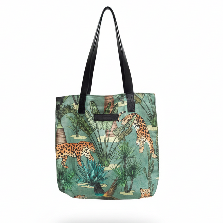 Leather Handle tote